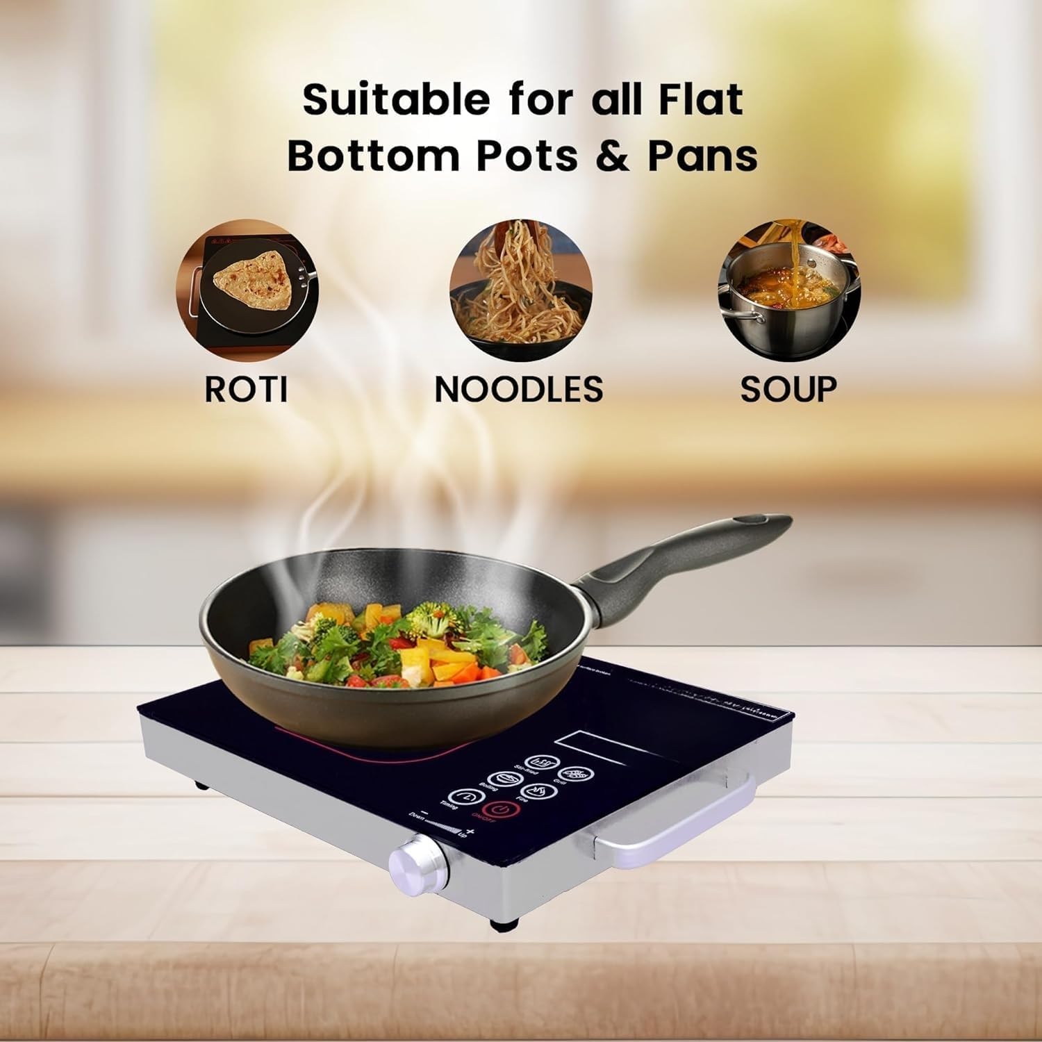 Drumstone Premium 2200W Infrared Induction Cooktop
